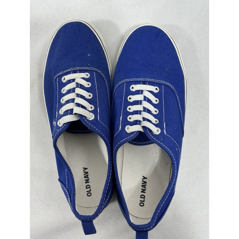 Womans Old Navy Catalyst Bungee Lace Sneakers Size 6 Blue - Picture 4 of 7